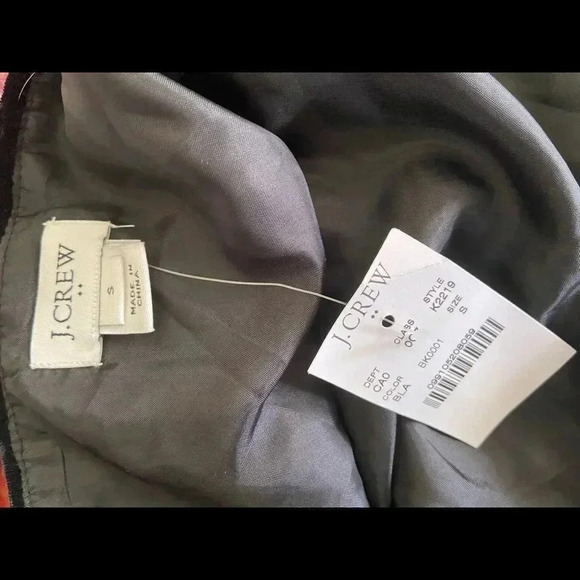 J. Crew NWT crushed velvet tank with adjustable straps and cross-cross ruffle Sm - Picture 6 of 8